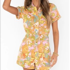 Brand new, never worn 70s color romper.